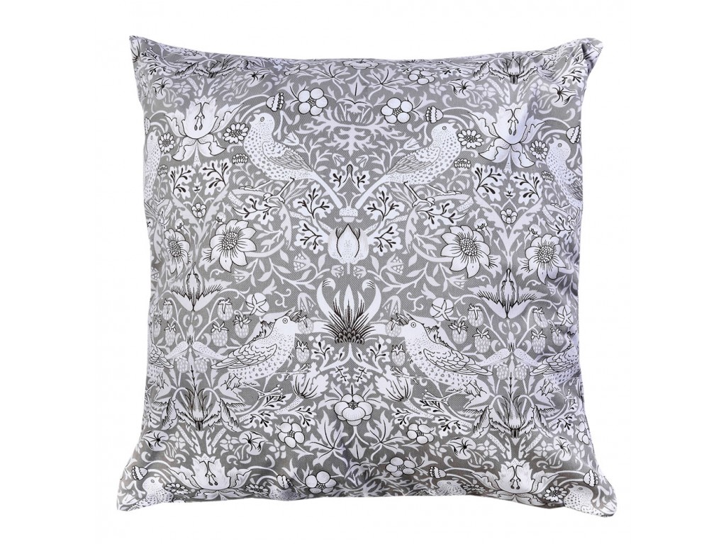 William Morris Gallery Grey Strawberry Thief Minor Cushions