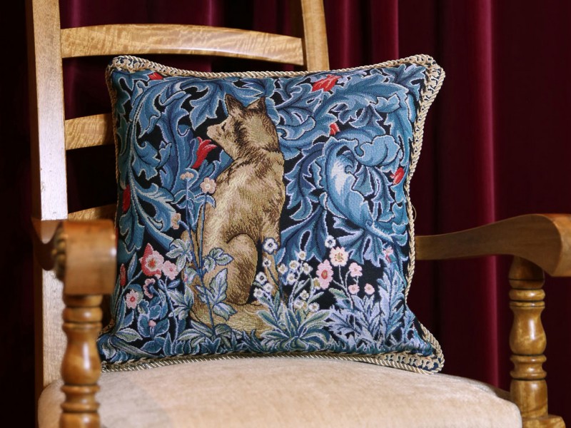 William Morris Tapestry The Fox Cushions