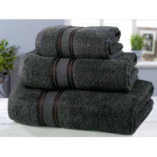 Vantona Pure 550gsm Cotton Charcoal Towel Bale