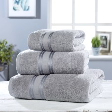 Vantona Pure 550gsm Cotton Grey Towel Bale