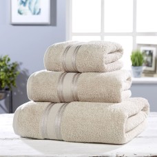 Vantona Pure 550gsm Cotton Stone Towel Bale